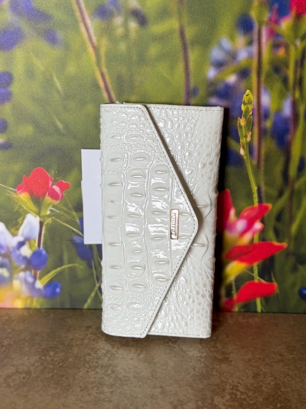 NWT Brahmin SEA SALT White Veronica Wallet price firm - Picture 5 of 10